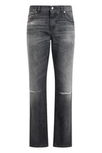Carica l'immagine nel visualizzatore di Gallery, Jeans Dritti in Denim Sbiadito
