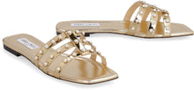 Carica l'immagine nel visualizzatore di Gallery, Sandali flat Hazal in pelle metallizzata
