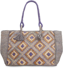 Carica l'immagine nel visualizzatore di Gallery, Tote bag Holy L in rafia
