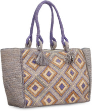 Carica l'immagine nel visualizzatore di Gallery, Tote bag Holy L in rafia
