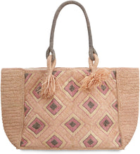 Carica l'immagine nel visualizzatore di Gallery, Tote bag Holy L in rafia
