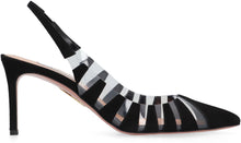 Carica l'immagine nel visualizzatore di Gallery, Sandali slingback Hot Rumor in pelle e PVC
