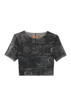 Carica l'immagine nel visualizzatore di Gallery, Crop top in tessuto tecnico
