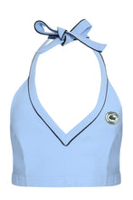 Carica l'immagine nel visualizzatore di Gallery, Lacoste x Sporty &amp; Rich - Crop top Halter Sports con logo
