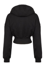 Carica l'immagine nel visualizzatore di Gallery, Felpa in cotone con cappuccio e zip

