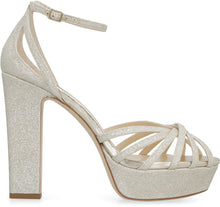 Load image into Gallery viewer, Isra glitter platform sandals
