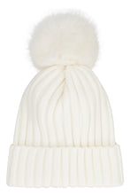 Carica l'immagine nel visualizzatore di Gallery, Cappello in maglia a coste con pon-pon
