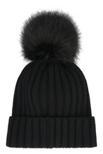 Carica l'immagine nel visualizzatore di Gallery, Cappello in maglia a coste con pon-pon
