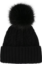Carica l'immagine nel visualizzatore di Gallery, Cappello in maglia a coste con pon-pon
