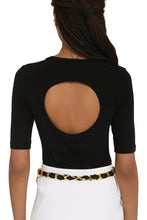 Load image into Gallery viewer, Viscose crew-neck T-shirt
