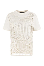 Carica l'immagine nel visualizzatore di Gallery, T-shirt in cotone con gilet in rete
