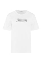 Carica l'immagine nel visualizzatore di Gallery, T-shirt stampa logo con strass
