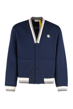 Carica l&#39;immagine nel visualizzatore di Gallery, 3 Moncler x Mercedes-Benz by Nigo - Cardigan in cotone con logo
