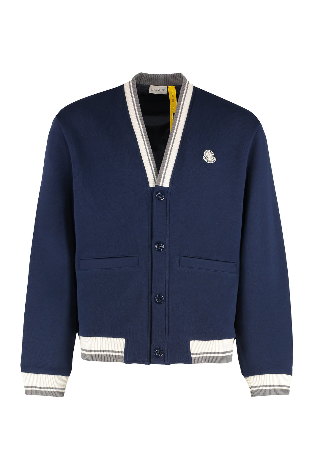 3 Moncler x Mercedes-Benz by Nigo - Cardigan in cotone con logo