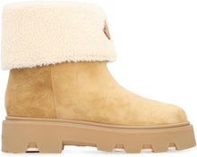 Carica l'immagine nel visualizzatore di Gallery, Stivaletti Aurea in pelle scamosciata e shearling
