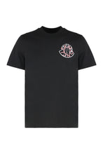 Carica l'immagine nel visualizzatore di Gallery, T-Shirt in Cotone con Logo Sovrapposto
