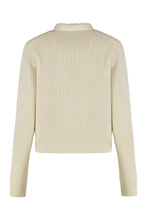 Carica l'immagine nel visualizzatore di Gallery, Cardigan imbottito in lana con zip
