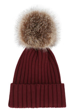 Carica l'immagine nel visualizzatore di Gallery, Cappello in maglia a coste con pon-pon
