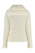 Carica l'immagine nel visualizzatore di Gallery, Cardigan imbottito in lana con zip
