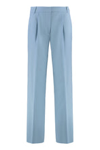 Load image into Gallery viewer, Wool blend wide-leg trousers
