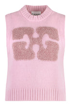 Load image into Gallery viewer, Wool blend knitted front vest
