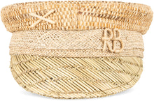 Carica l'immagine nel visualizzatore di Gallery, Cappello Baker Boy in paglia
