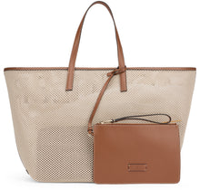 Carica l'immagine nel visualizzatore di Gallery, Borsa tote con inserti in pelle
