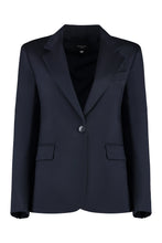 Carica l'immagine nel visualizzatore di Gallery, Blazer Lamine in lana vergine stretch
