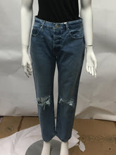 Carica l'immagine nel visualizzatore di Gallery, Jeans straight leg effetto destroyed
