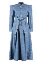 Carica l&#39;immagine nel visualizzatore di Gallery, Abito chemisier Luana in denim
