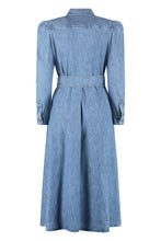 Carica l&#39;immagine nel visualizzatore di Gallery, Abito chemisier Luana in denim
