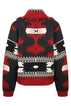 Carica l'immagine nel visualizzatore di Gallery, Cardigan Bandana in maglia jacquard
