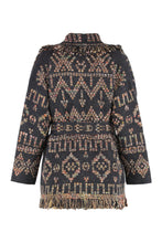 Carica l'immagine nel visualizzatore di Gallery, Cardigan Grunge Beat in maglia jacquard
