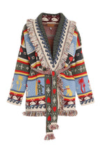 Carica l'immagine nel visualizzatore di Gallery, Cardigan jacquard Winter Friends
