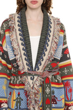 Carica l'immagine nel visualizzatore di Gallery, Cardigan jacquard Winter Friends
