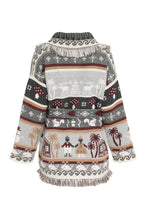 Carica l'immagine nel visualizzatore di Gallery, Cardigan jacquard Winter Friends
