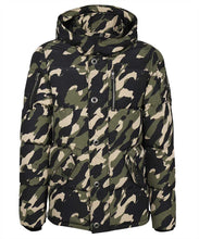 Carica l'immagine nel visualizzatore di Gallery, Piumino Camo con cappuccio
