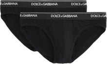 Carica l'immagine nel visualizzatore di Gallery, Set da due slip in cotone con banda elastica logata
