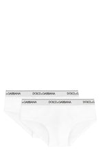 Carica l'immagine nel visualizzatore di Gallery, Set da due slip in cotone con banda elastica logata
