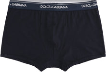 Carica l'immagine nel visualizzatore di Gallery, Set da due boxer in cotone con banda elastica logata
