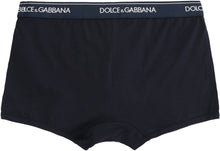 Carica l'immagine nel visualizzatore di Gallery, Set da due boxer in cotone con banda elastica logata
