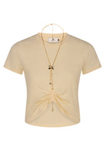 Carica l'immagine nel visualizzatore di Gallery, T-shirt crop con logo
