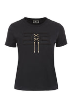 Carica l'immagine nel visualizzatore di Gallery, T-shirt in cotone con ricamo
