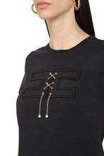 Carica l'immagine nel visualizzatore di Gallery, T-shirt in cotone con ricamo
