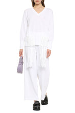 Carica l'immagine nel visualizzatore di Gallery, Pullover in cotone con scollo a V
