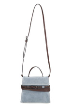 Carica l'immagine nel visualizzatore di Gallery, Borsa a mano Piccola Moschino Tie Me in denim
