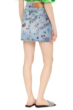 Load image into Gallery viewer, Printed denim skirt
