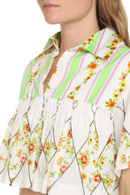 Carica l'immagine nel visualizzatore di Gallery, Blusa in cotone con stampa floreale
