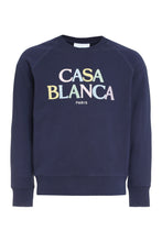Load image into Gallery viewer, Embroidered logo crew-neck sweatshirt
