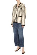 Load image into Gallery viewer, Boucle jersey single-breasted jacket
